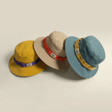 Bonnyshow Summer Fisherman Hat for Women Men Wide Brim Sunshade Bucket Hat Outdoor Camping Mountaineering Sun Hats