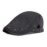 Bonnyshow Spring Summer Rivet Cabbie Newsboy Caps Women Solid Color Flat Peaked Beret Casual Outdoor Golf Driving Hat Bonnets