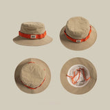 Bonnyshow Summer Fisherman Hat for Women Men Wide Brim Sunshade Bucket Hat Outdoor Camping Mountaineering Sun Hats
