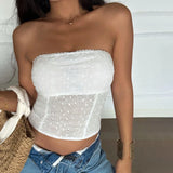 Bonnyshow  Fashion Hollow Out Solid Skinny Women Straps Tops Summer Backless Sheer Sexy Chic Blouses