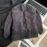 Bonnyshow Y2K Rabbit Ears Plush Hat for Women Winter Warm Fluffy Fur Balaclava Cap Solid Color Lady Girls Ear Protection Beanie Caps 바라클라바