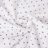 Bonnyshow  Shirred Slim Waist Top Summer Sexy Translucent Turtleneck Mesh T-shirt Polka Dot Printed Short Sleeve Tops Streetwear
