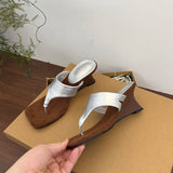 Bonnyshow  Designer Summer Clip Toe Women Slippers Fashion Strange Style Dress Shoes Ladies Outdoor Concise Sandalias ·