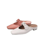 Bonnyshow  Summer Butterfly-knot Women Mules Slippers Fashion Shallow Slip on Singbacks Shoes Ladies Elegant Party Dress Slides