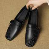 Bonnyshow  Women Shoes Fashion Loafers 2025 Summer New Design Hollow Slip On Breathable Mesh Elegant Women Flat Shoes Walking Casual Shoes