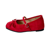 Bonnyshow  New Spring Butterfly-knot Women Ballet Shoes Fashion Outdoor Dress Shoes Female Street Style Soft Sole Flats Shoes
