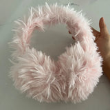 Bonnyshow Solid Plush Earmuffs Korean Outdoor Cycling Cold Proof Y2k Fluffy Ear Muffs Ear Protection Winter Headphones Ear Warmerss ladies