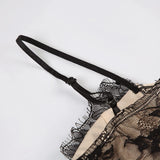 Bonnyshow  Elegant Lace Thigh High Split Dress Sexy Vintage Spaghetti Strap Party Dress Women Sleeveless Backless Bodycon Robe New
