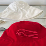 Bonnyshow Ins Bow Knot Bucket Hat Women 2024 Vintage Spring and Summer Korean Niche Designer Thin Sun Protection Hat Red Bow Basin Caps