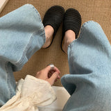Bonnyshow  Summer Breathable Hollow Out Women Mules Slippers Fashion Slip On Singbacks Shoes Ladies Casual Dress Slides