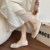 Bonnyshow  New Spring Butterfly-knot Women Ballet Shoes Fashion Outdoor Dress Shoes Female Street Style Soft Sole Flats Shoes