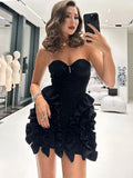 Bonnyshow Splice Ruffles Dress For Women Sleeveless Sexy Off Shoulder Mini Bodycon Dress Womens Party Slim Elegant Dresses Femme