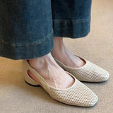 Bonnyshow  Ladies Shoes 2025 Fashion Shallow Women's High Heels New Slip-on Casual Hot Sale Soft Bottom Best Seller Flat Low Heels Zapatos