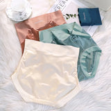 Bonnyshow Women's Underwear Panty Sexy Lace Panties Plus Size Fashion Solid Color Briefs High Waist Seamless Underpants Lingerie