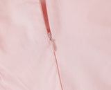 Bonnyshow  Sexy Off Shoulder Elegant Pink Party Mini Dresses For Women Lace Spliced Bow Ball Gown Summer Dress Birthday Robe