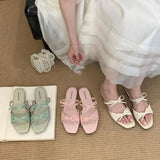 Bonnyshow  Summer Brand Women Slipper Fashion Slip On Ladies Casual Flip Flop Shoes Soft Flat Heel Outdoor Beach Slides Mujer