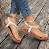 Bonnyshow  Women Shoes Sandals Comfort Sandals Summer Flip Flops Fashion High Quality Flat Sandals Gladiator Sandalias Mujer Femme