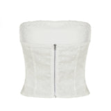 Bonnyshow  Fashion Hollow Out Solid Skinny Women Straps Tops Summer Backless Sheer Sexy Chic Blouses