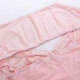 Bonnyshow  Autumn New Micro Transparent Sexy T-Shirt Women's Style Lace Suspender Top For Women
