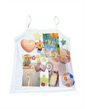 Bonnyshow  Y2K Aesthetic E-Girl Casual Crop Tops Harajuku Fairy Print Clothes Women's Tops vintage Fashion cute 2000s Streetwear Baby Tank