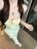 Bonnyshow  Sexy Bodycon Mermaid Dress Summer Fashion Strap Runway Party Robe Women Long Vestidos 2025 New