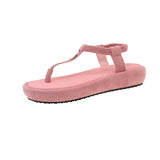 Bonnyshow  Summer Shoes Women Bohemia Beach Flip Flops Soft Flat Sandals Woman Casual Comfortable Plus Size Wedge Sandals