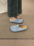 Bonnyshow  Retro Fashion Sandals Summer Outdoor Wear Soft Sole Versatile Lady Beach Shoes Hollow Breathable New Woven Comfort Women Sandals