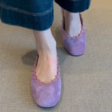 Bonnyshow  Fashion Shallow Women Ballet Flats Shoes Casual Female Slip On Footwear Designer Shallow Women Comfort Soft Sole Flats Shoes