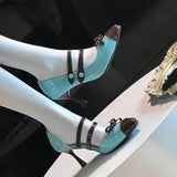 Bonnyshow  New Spring Autumn Elegant Side Space High-heeled Lolita Shoes Fashion Sweet and Cute Pointed Toe Fashion High Heels Pumps