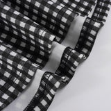 Bonnyshow  Fashion Slim Fit Square Neck Camisole Dresses Summer Plaid A-Line Sweet Cute Basic Causal Blouses