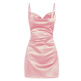 Bonnyshow Rich Girl Satin Mini Dress