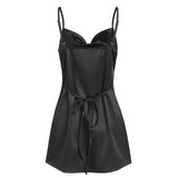 Bonnyshow Rich Girl Satin Mini Dress