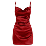 Bonnyshow Rich Girl Satin Mini Dress