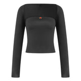 Bonnyshow Balletcore Aesthetic Bolero Tube Top