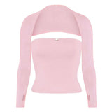 Bonnyshow Balletcore Aesthetic Bolero Tube Top