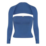 Bonnyshow Balletcore Aesthetic Bolero Tube Top