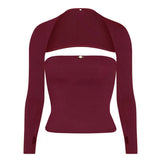 Bonnyshow Balletcore Aesthetic Bolero Tube Top