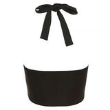 Bonnyshow Bow Heart Halter Top