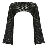 Bonnyshow Crochet Bolero Shrug Top