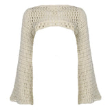 Bonnyshow Crochet Bolero Shrug Top