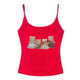 Bonnyshow Y2K Cute Bears Tank Top