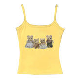 Bonnyshow Y2K Cute Bears Tank Top