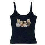 Bonnyshow Y2K Cute Bears Tank Top