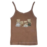 Bonnyshow Y2K Cute Bears Tank Top