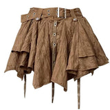 Bonnyshow Forest Fairy Mini Skirt in Brown
