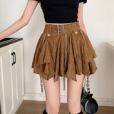 Bonnyshow Forest Fairy Mini Skirt in Brown