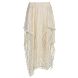 Bonnyshow Fairycore Asymmetrical Lace Skirt