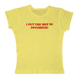 Bonnyshow Psychotic Cropped Tee