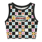 Bonnyshow Indie Aesthetic Checker Top