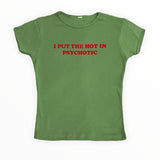 Bonnyshow Psychotic Cropped Tee